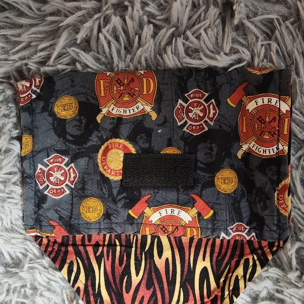 Homemade Fire fighter coin pouch
